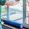 ガラス窓またはドアのための中国の製造のファクトリー・アウトレットの試供品のベストの価格の青く透明なPEのプラスチック フィルム