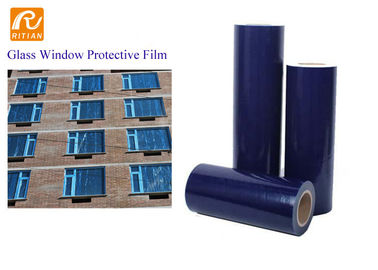 窓ガラスの一時的な保護のための自己接着青いPEの保護フィルム